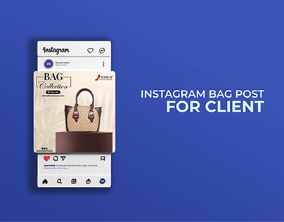 Woman Bag Social Media Design with Ai For Client