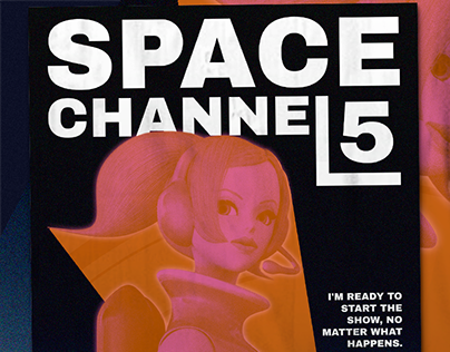 Space Channel 5 Ulala Retro Poster