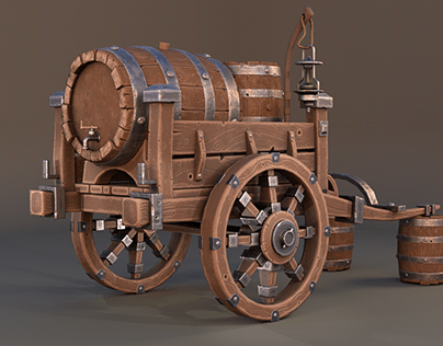 Cart with Barrels
