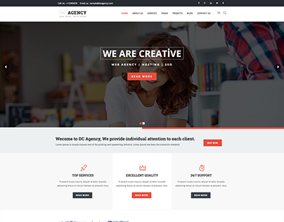 Agency For Creative Agency, Hosting, SEO, Portfolio