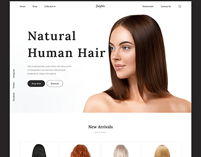 Wigs Website Design