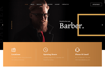 Barber website|wp