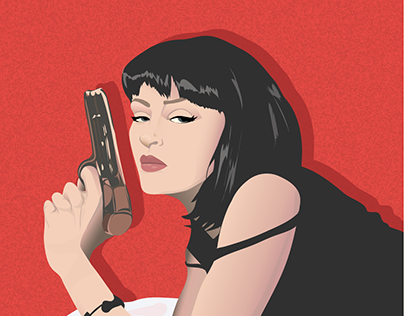 Mia Wallace (a vector illustration)