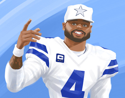 Dak Prescott Illustration