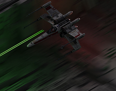 XWing Trench Run Looping Animation