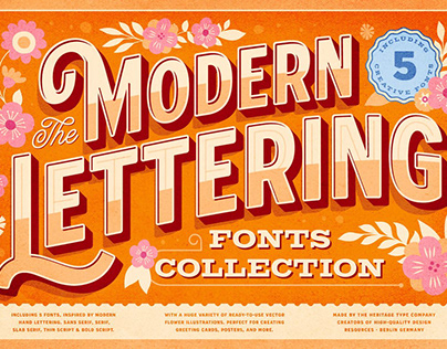 Modern Lettering Fonts Collection
