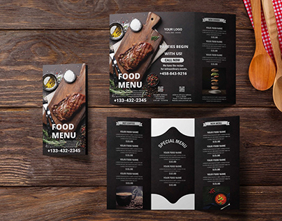 Restaurants Tri-Fold Brochure