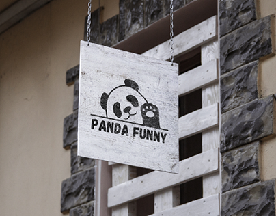 Panda Funny Logos