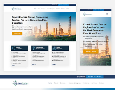 Engineering Company Website Design