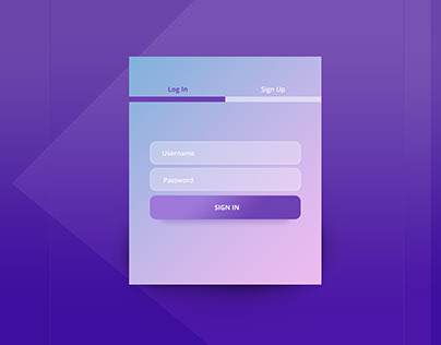 Sign In Form Component UI Mockup