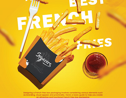 French Fries Box Packaging Design