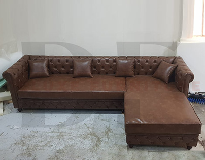 Customized Chesterfield Sectional Sofa
