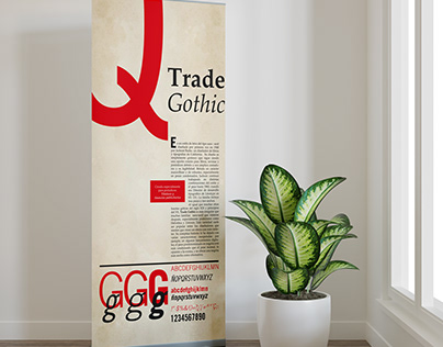 Afiche tipográfico - Trade Gothic