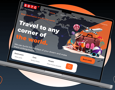 Landing page redesign - SOTC Travel agency