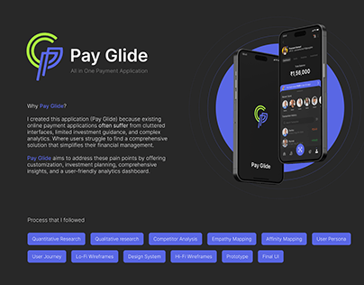Pay Glide (All in one payment application) UI Design