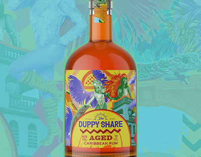 Duppy Share Rum Label Designs