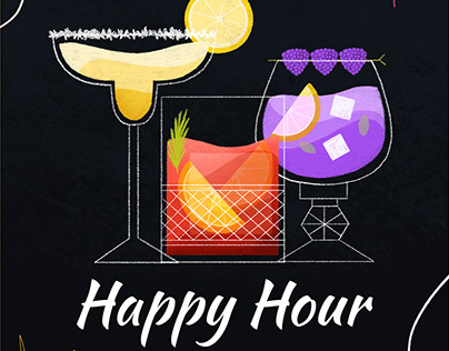 Happy Hour Cocktail Bar | Templates For Freepik