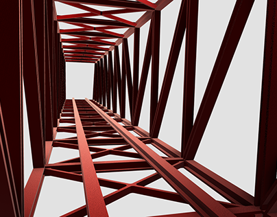 Steel Bridge Design with Load Analysis