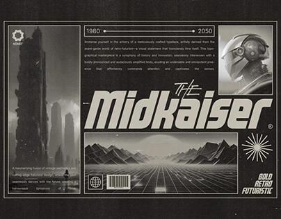 Midkaiser – Bold Futuristic Fonts