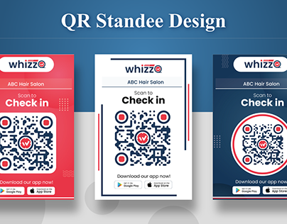 QR Code Standee Design | 3 Varient