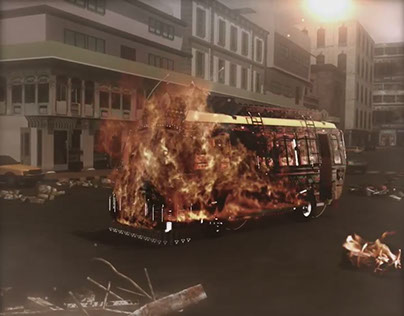 SAMAA TV: Project-2 (BUS FIRE)