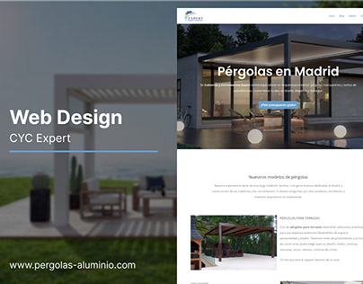 Web design for CYC Expert | Pergolas & Enclosures