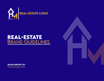 Real-Estate Monogram Logo |Brand Guidelines |Brand Book
