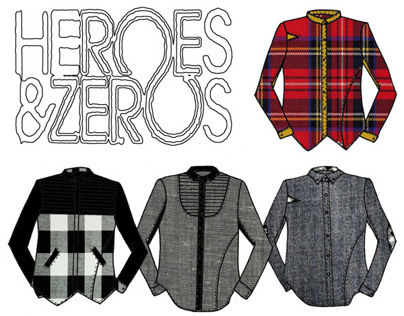 "Heroes and Zeros" Menswear shirts