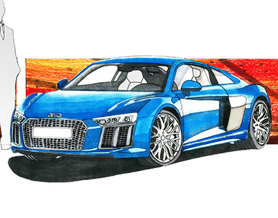 1ST YEAR PROJECT: R8 AUDI RENDERING