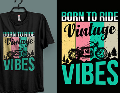 Vintage Motorcycle T-shirt Design