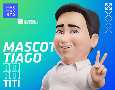 Mascote 3D - Tiago