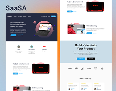 SaaSa - Saas Landing Page Design