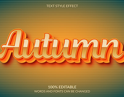 Autumn text style effect