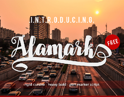 Alamark - Free font
