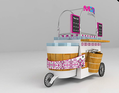 Ice-Cream Cart 3d Model