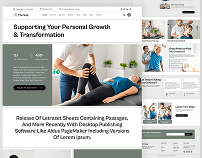 Therapy Website Landing Page