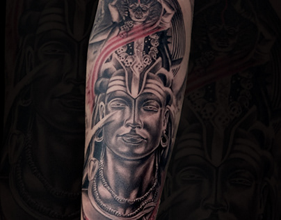 Lord shiva with kali tattoo
