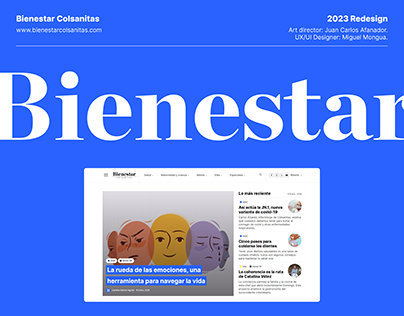 BIENESTAR COLSANITAS / WEBSITE REDESING 2023