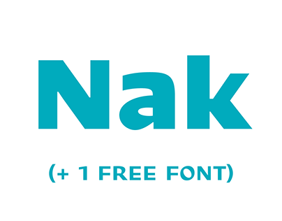 Nakoso Typeface (+ 1 free font)