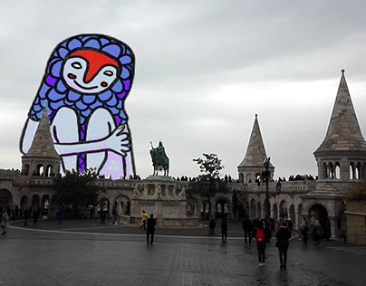 Budapest animation with silly figures