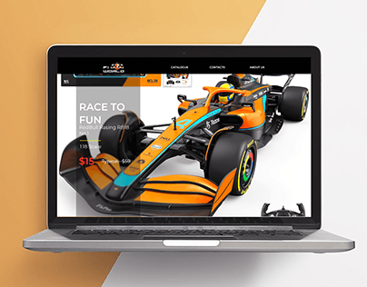 Landing page sportcar F1