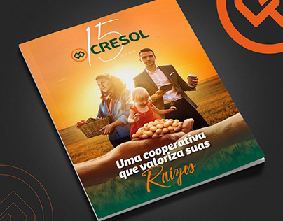 Project thumbnail - Revista 15 Anos Cresol Raiz - 2023