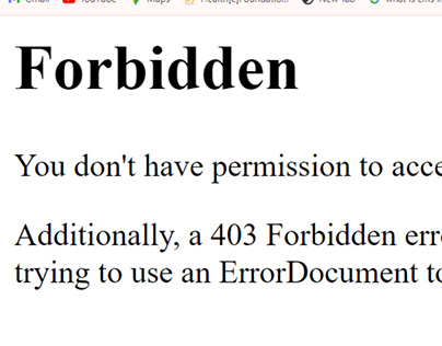 website 403 Forbidden