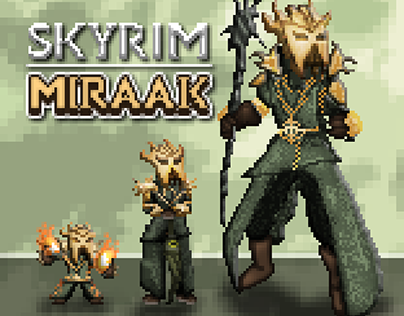 Skyrim - Miraak Pixel Art