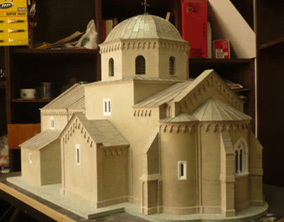 Gradac Monastery Architectural Model