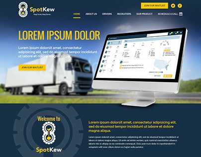Web concept for SpotKew