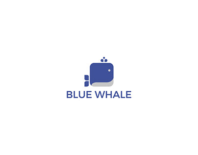 Customizable logo for sale - Blue whale