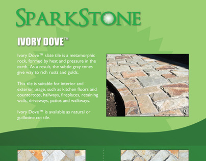Stone product flyer