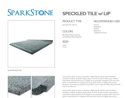 Stone product information sheet