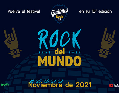 Campaña Gráfica para Festival Quilmes Rock 2021